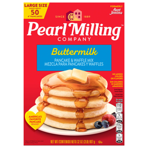 Pearl Milling Company Buttermilk Pancake & Waffle Mix Large Size, 32 oz (2 lb) 907 g