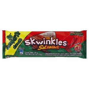Skwinkles Candy Strips, Hot, Watermelon Flavor, 2.47 oz (70 g)