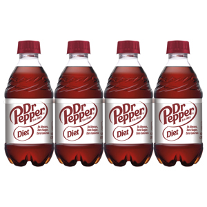 Dr Pepper Soda, Diet,, 8 - 12 fl oz (355 ml) bottles