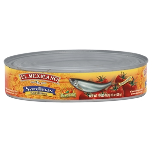 El Mexicano Sardines, Picante, 15 oz (425 g)