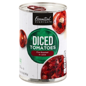 Essential Everyday Diced Tomatoes, Fire Roasted in Juice, 14.5 oz (411 g)