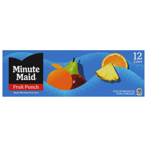 Minute Maid Fruit Punch, 12 - 12 fl oz (355 ml) cans [144 fl oz (4.26 l)]