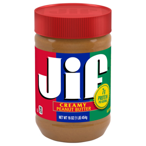 Jif Creamy Peanut Butter, 16 oz (1 lb) 454 g