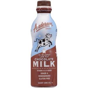 Anderson Dairy Low Fat 1% Milkfat Chocolate Milk 1 Qt
