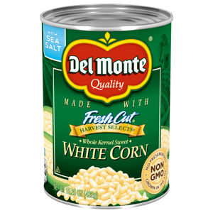 Del Monte Whole Kernel Sweet White Corn, 15.25 oz (432 g)