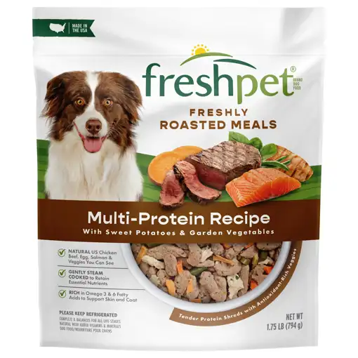 Freshpet Dog Food, Multi-Protein Recipe, Freshly Roasted Meals,