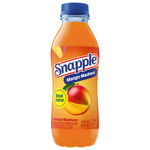 Snapple Mango Madness Juice Drink Blend, 16 fl oz (473 ml)