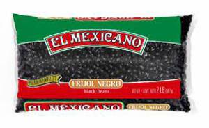 El Mexicano Frijoles Negros, Black Beans, Dried, 32 oz