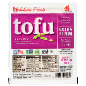 House Foods Extra Firm Premium Tofu, 16 oz (1 lb) 453 g
