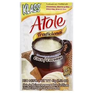 Klass Drink Mix, Atole, Coconut, 1.52 oz (43 g)