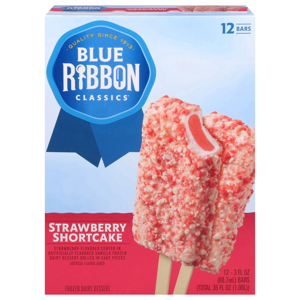 Blue Ribbon Classics Frozen Dairy Dessert, Strawberry Shortcake, 12 - 3 fl oz (88.7 ml) bars [36 fl oz (1.06 l)]