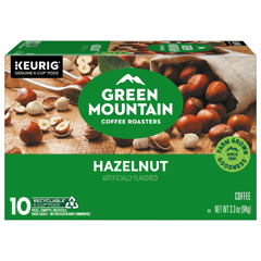 Green Mountain Coffee Roasters K-cup Pods Hazelnut Coffee, 10 Pods