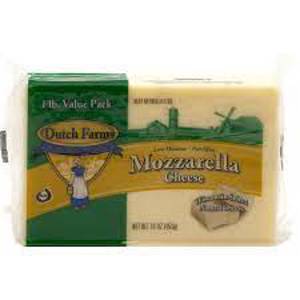 Dutch Farms Mozzarella Cheese Chunk, 16 oz