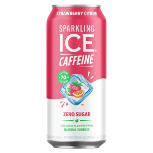 Sparkling Ice Zero Sugar Strawberry Citrus Sparkling Water, 16 fl oz (473 ml)