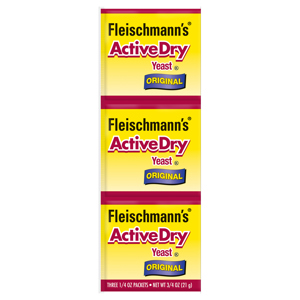 Fleischmann's ActiveDry Original Yeast, 3 - 0.25 oz packets [0.75 oz (21 g)]