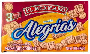 El Mex Alegrias Cookies 14.8z Hzlnt Flvr