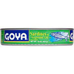 Goya Sardines in Vegetable Oil, 15 oz
