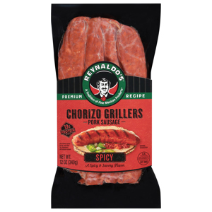 Reynaldo's Premium Recipe Chorizo Grillers Spicy Pork Sausage, 12 oz (340 g)