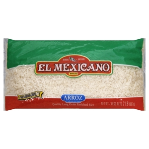 El Mexicano Rice, Enriched, Long Grain, 2 lb (907 g)