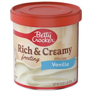 Betty Crocker Rich & Creamy Vanilla Frosting, 16 oz (1 lb) 453 g