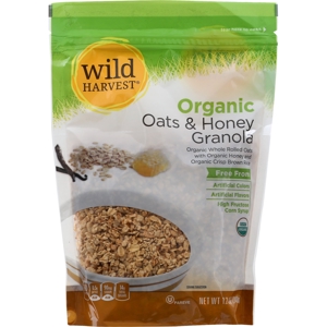 Wild Harvest Granola, Organic, Oats & Honey, 12 oz (340 g)