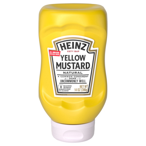 Heinz Natural Yellow Mustard, 14 oz (396 g)