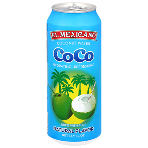 El Mexicano Coconut Water, Natural Flavor, Coco, 16.9 fl oz