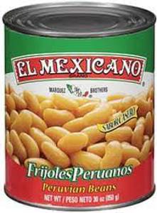 El Mexicano Frijoles Peruanos, Peruvian Beans, 30 oz