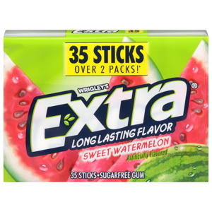 Extra Gum, Sugarfree, Sweet Watermelon, Sticks, 35 sticks