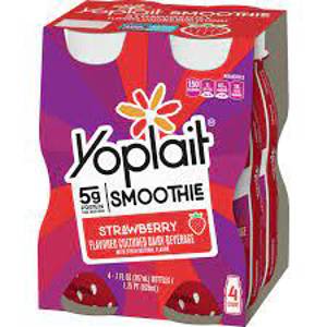 Yoplait Smoothie, Strawberry, 4 Pack, 4 - 7 fl oz (207 ml) bottles [28 fl oz (828 ml)]