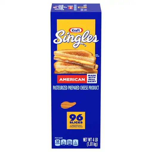 My Products Hammer Wikan Kraft Cheese Slices American 96 Slices 4 Lb 1.81 Kg