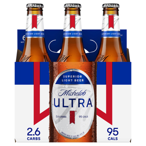 Michelob Ultra Beer, Superior Light, 6 - 12 fl oz bottles