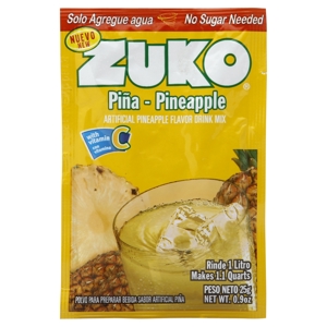 Zuko Drink Mix, Artificial Pineapple Flavor, 0.9 oz (25 g)