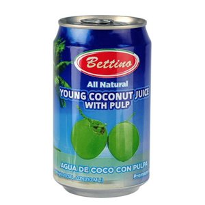 Bettino All Natural Young Coconut Juice With Pulp, 10.5 fl oz
