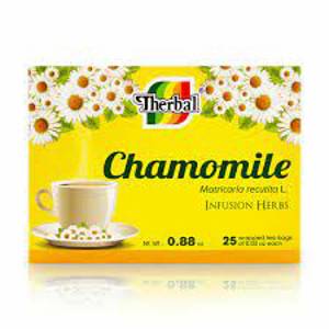 Therbal Manzanilla Chamomile Infusion Herbs Tea, 25 ct