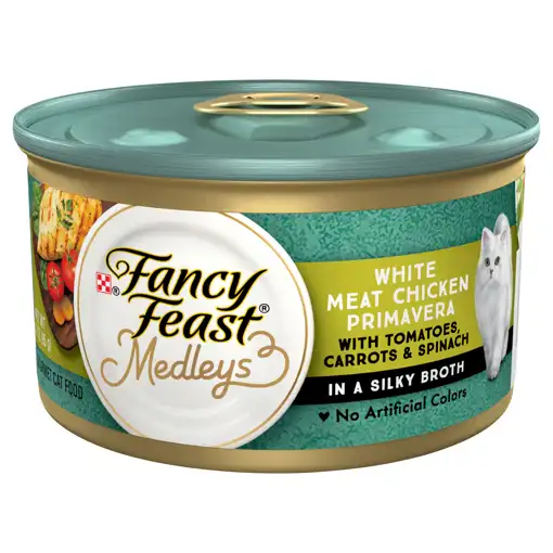 Spring Soup 2024 Metcalfe s West Towne Fancy Feast Cat Food White Meat Chicken Primavera 3 Oz 85 G