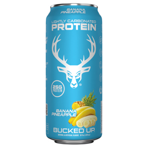 Bucked Up Lightly Carbonated Banana Pineapple Protein, 16 fl oz (473 ml)