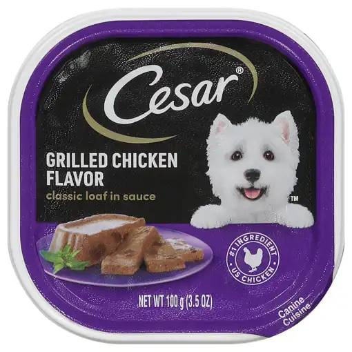 Cesar Canine Cuisine Grilled Chicken Flavor Classic Loaf in Sauce 100 g 3.5 oz