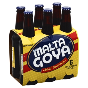 Malta Goya Malt Beverage, 6 - 12 fl oz bottles [72 fl oz]