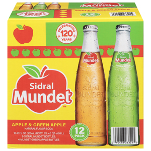 Sidral Mundet Soda, Apple & Green Apple, 12 Pack, 12 - 12 fl oz (355 ml) bottles [4.5 qt (4.26 l)]