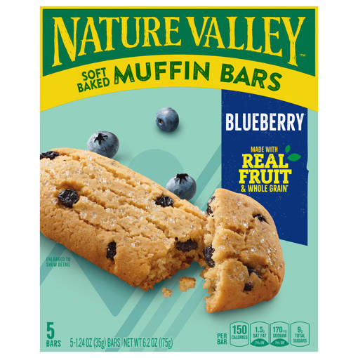 All  Bakery – #58 Baton Rouge – Nature Valley Muffin Bars, Blueberry, Soft  Baked, 5 - 1.24 Oz (35 G) Bars [6.2 Oz (175 G)]