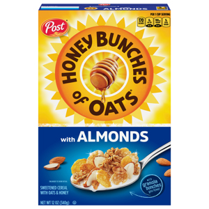 Honey Bunches of Oats Cereal, with Almonds, 12 oz (340 g)