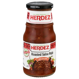 Herdez Salsa Roja, Roasted, Medium, 15.7 oz (445 g)