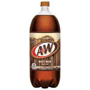 A&W Soda, No Caffeine, Root Beer, 2 liters (2.1 qt)