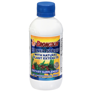 Broncolin Honey Syrup with Natural Plant Extracts, 11.4 oz (325 g)