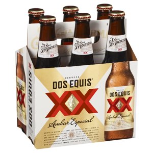 DOS EQUIS Beer, Ambar Especial, Imported, 6 - 12 fl oz bottles