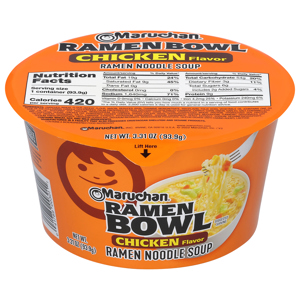 Maruchan Chicken Flavor Ramen Bowl, 3.31 oz (93.9 g)