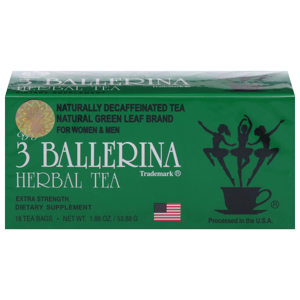 3 Ballerina Herbal Tea, Tea Bags, 18 tea bags [1.88 oz (53.88 g)]