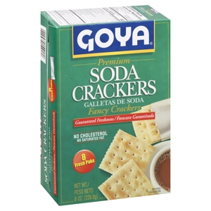 Goya Soda Crackers, Fancy, Premium, 8 paks [8 oz (226.8 g)]
