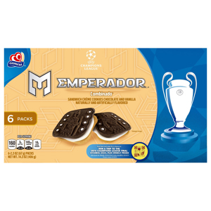 Gamesa Chocolate and Vanilla Sandwich Creme Cookies, 6 - 2.3 oz (67 g) packs [14.3 oz (406 g)]